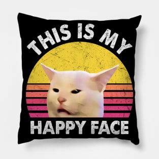 THIS IS MY HAPPY FACE Pillow
