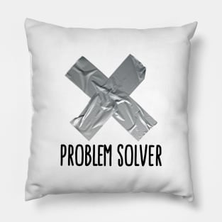 Problem solver funny Duct tape (dark design) Pillow