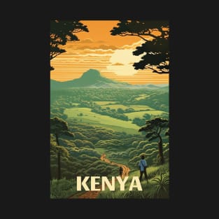 Kenya, Travel Poster T-Shirt