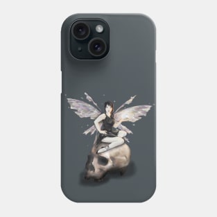 Dark Fairy on a Skull Phone Case