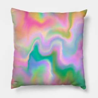 Ephemeral Chromatic Aberration Abstract Pillow