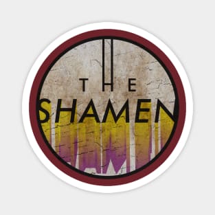 THE SHAMEN - VINTAGE YELLOW CIRCLE Magnet