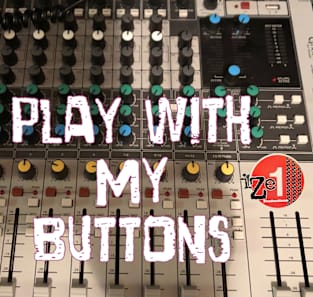 Play with my Buttons Magnet