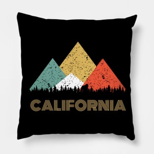 Secret Sasquatch - Retro California Hiding Bigfoot Design Pillow