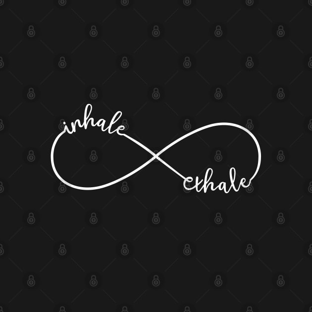 Inhale, exhale, white nfinity sign by beakraus