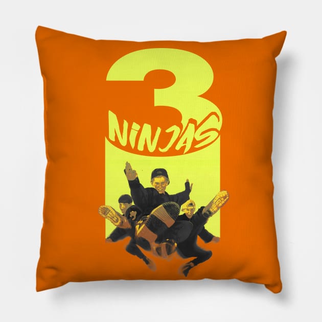 3 Ninjas Pillow by CoolDojoBro