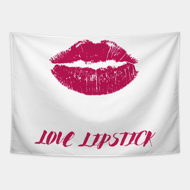 Love lipstick drippy hoodies dripping design Tapestry by Maroon55