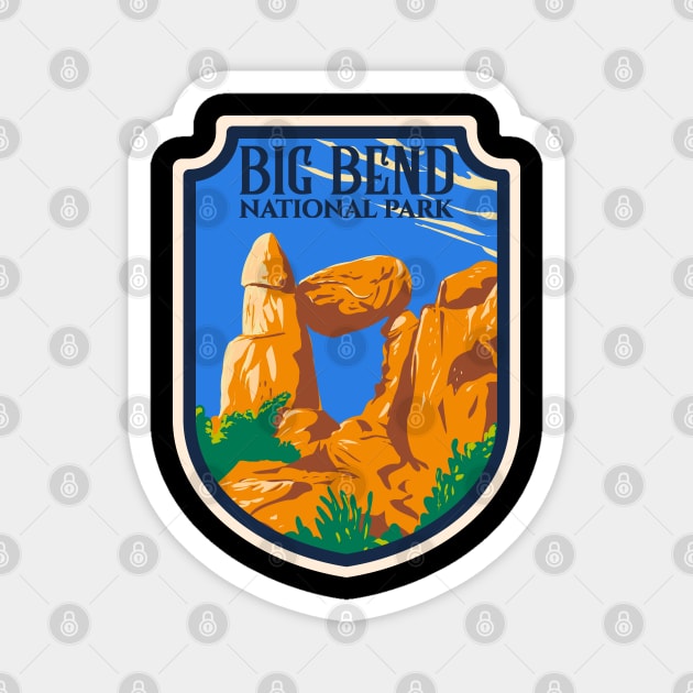 Big Bend National Park Emblem Magnet by CardboardCotton