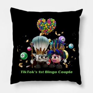 Bingo Couple Green Pillow