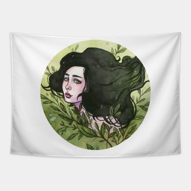 Forest Nymph Tapestry by Ellen Wilberg