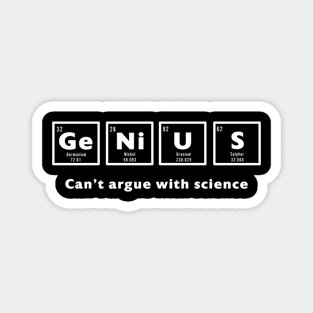 Genius - Periodic Table Magnet by Room Thirty Four