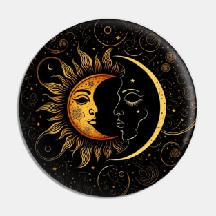 Sun and Moon Pin