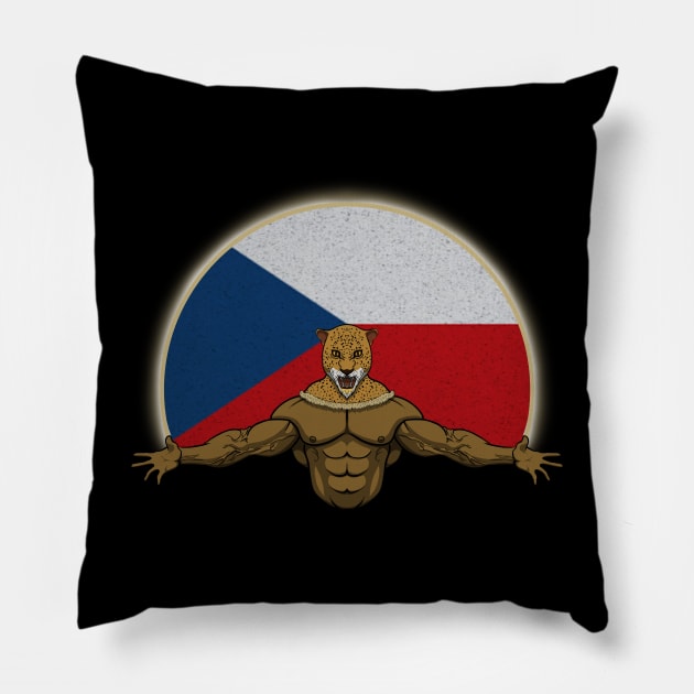 Cheetah Czech Republic Pillow by RampArt