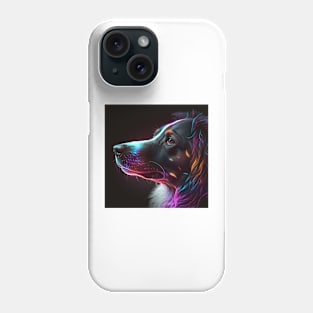 Dog Neon Art 4 Phone Case