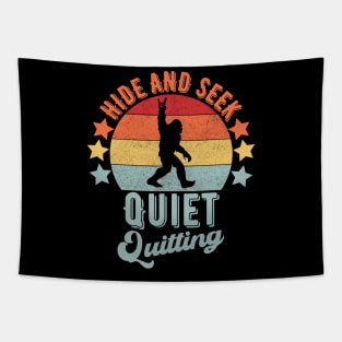 hide and seek Quiet Quitting Tapestry