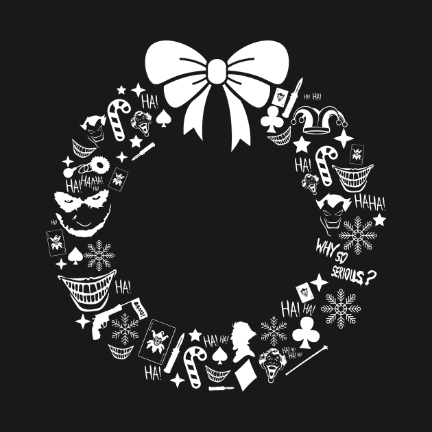 Joker Christmas Wreath Pattern by Rebus28