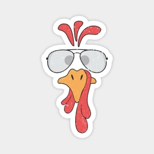 Turkey Face Glasses Magnet