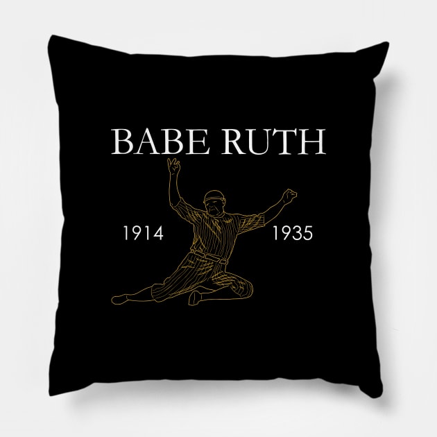 ruth legend Pillow by Visualoctane 