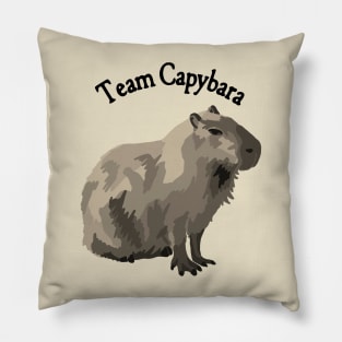 Team Capybara Pillow