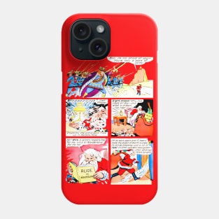 Santa Claus returns from the Wonderland Alice Retro Vintage Comic Book Phone Case