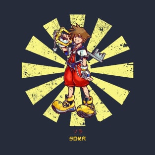 Sora Retro Japanese Kingdom Hearts T-Shirt