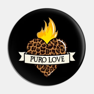 Puro Love heart Pin