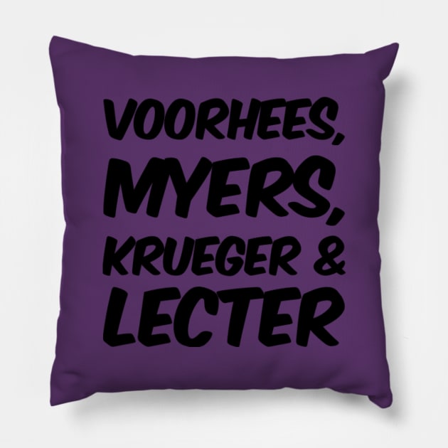 Horror Legends Pillow by MOTD123