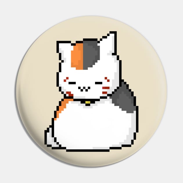 Nyanko-sensei Pixel Art Pin by Tatsu_chan