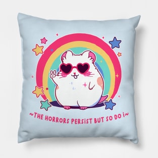 the horrors persist hamster Pillow