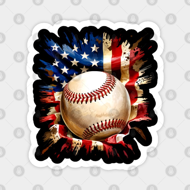 USA Baseball America's Game Magnet by UrbanLifeApparel
