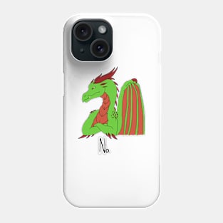 No Dragon (Green) Phone Case