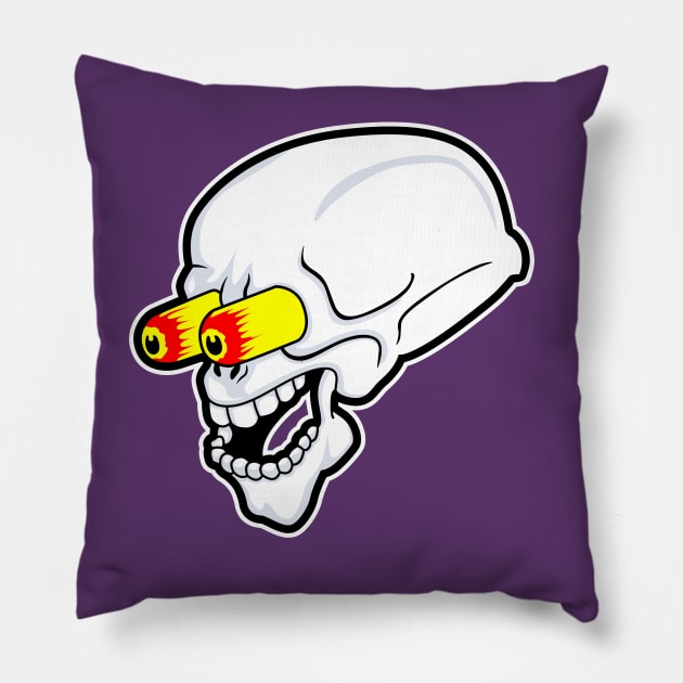 Bad To The Bone Pillow by WayBack