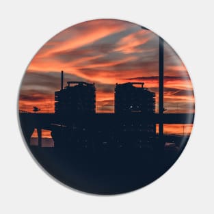 Sunset Over the City Pin