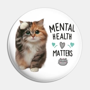 Mental Health Matters: Feline Friends Pin