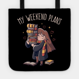 My Weekend Plans - Funny Book Nerd Gift Tote