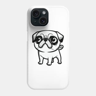 Cutie pug dog Phone Case