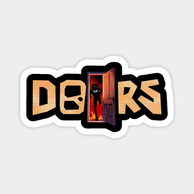 Open DOORS - Seek (Roblox Doors) Magnet by Atomic City Art