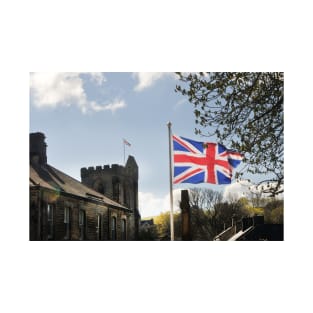 Two Union Flags flying over Rothbury - Northumberland, UK T-Shirt