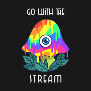 Go With The Stream Mushroom T-Shirt