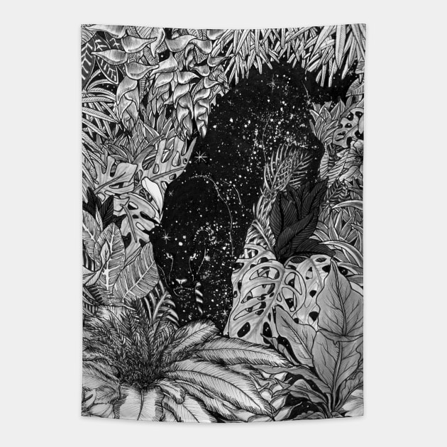 The Jungle at Night Tapestry by ECMazur