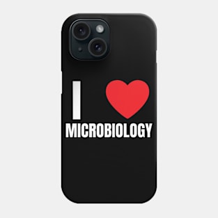 I Love Heart Microbiology Phone Case