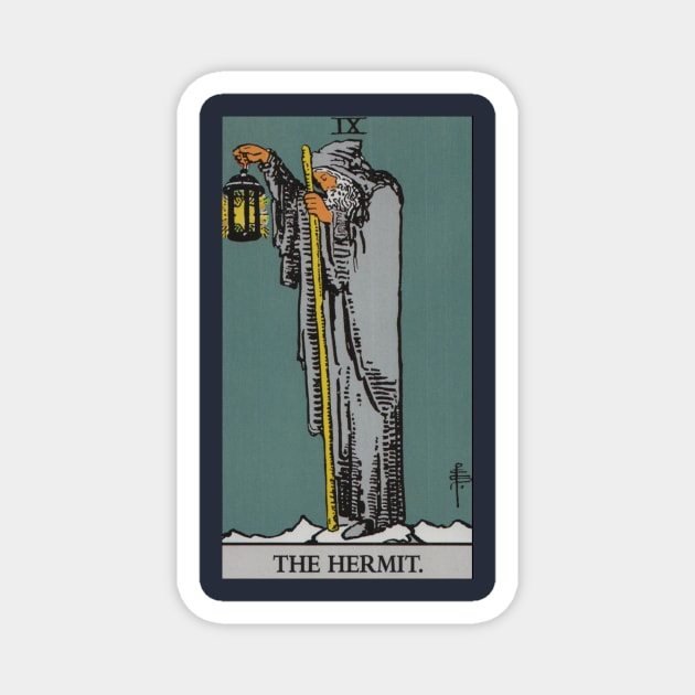 The Hermit Tarot Card Magnet by Star Scrunch