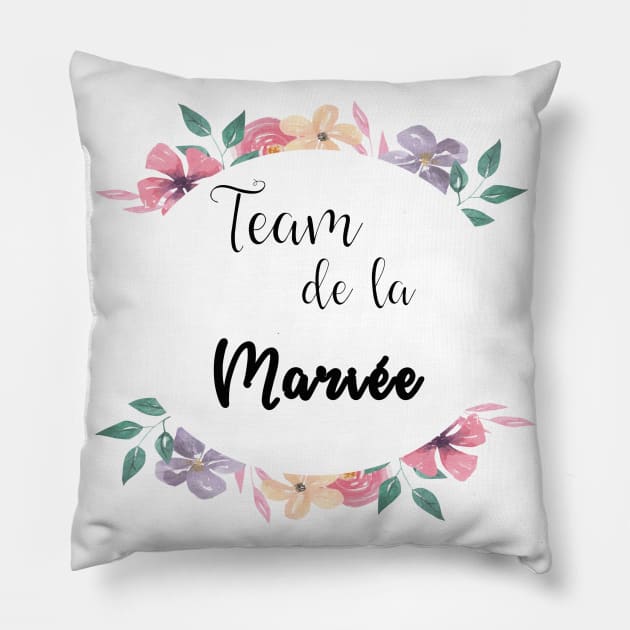 Team de la mariee floral Pillow by ChezALi