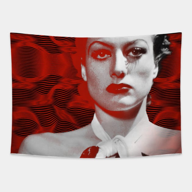 Manificent Joan Crawford Tapestry by Dez53