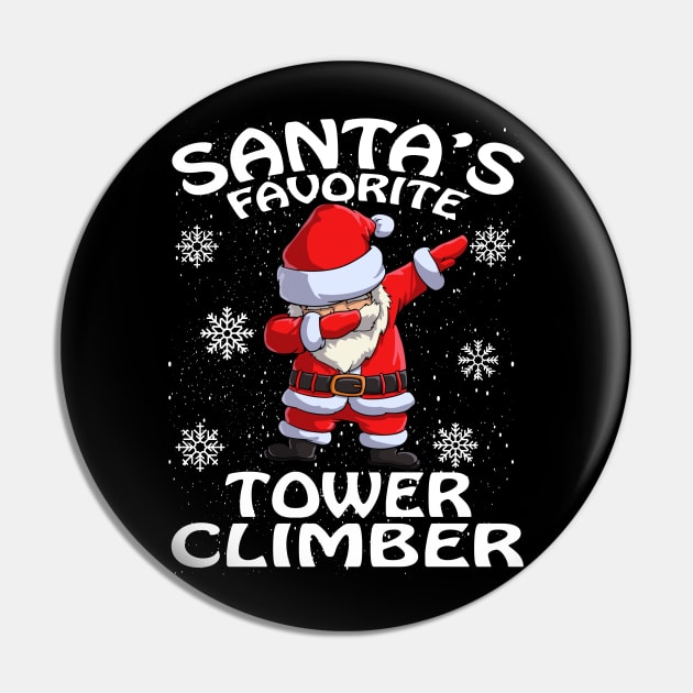 Santas Favorite Tower Climber Christmas Pin by intelus