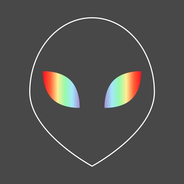 LGBT Pride Flag Alien by s.hiro