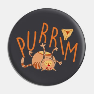 Funny Purim Cat. פורים שמח Pin