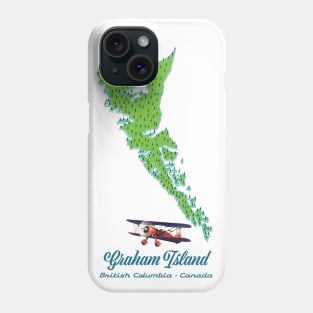 Graham Island map Phone Case