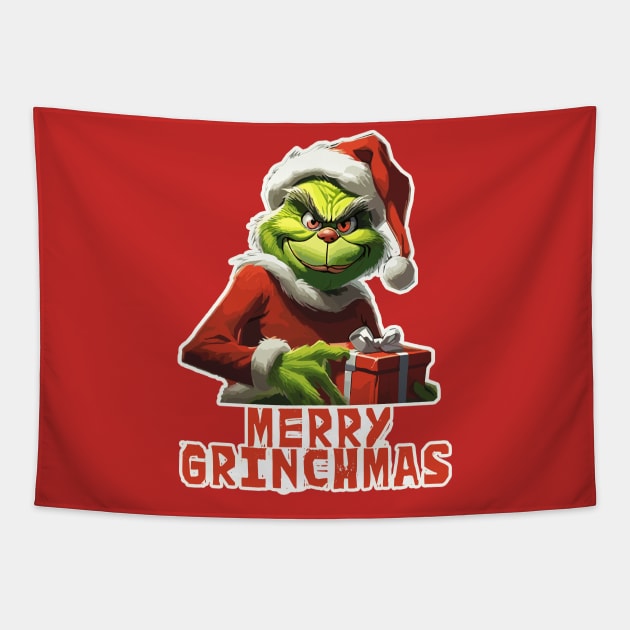 Merry Grinchmas Tapestry by clownescape