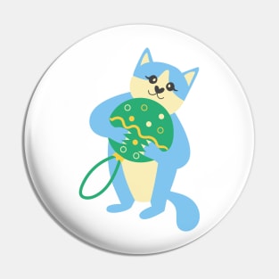 Cute Christmas Cat Pin